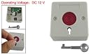 Gino DC 12V Square Home Office Emergency Panic Button Ash-colored