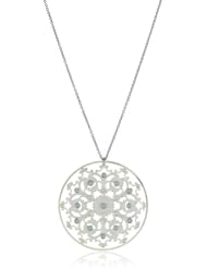 Liz Palacios "Plumas" Pacific Opal Swarovski Crystallized Filigree Necklace