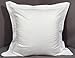 European Square Pillow Shams Set of 2 White 600 Thread Count 100% Cotton pack of Two Euro 26 x 26 Pillow shams Decorative Tailored Poplin European Pillow Sham (European 26''x26'', White)