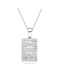 1.25 Cts Diamond Pendant in 18K White Gold
