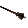 BCL Drapery Hardware 58UN48 48-Inch to 86-Inch Urn Curtain Rod, Antique Bronze