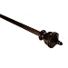 BCL Drapery Hardware 58UN86 86-Inch to 120-Inch Urn Curtain Rod, Antique Bronze