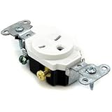 P&S White Industrial Single Outlet Receptacle NEMA 6-15R 15A 250V 5651-W Boxed