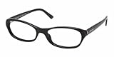 Prada Women's 17m Gloss Black Frame Plastic Eyeglasses