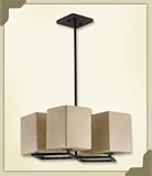 IMAGE OF Quorum 6040-4-95 L7 4 Light Chandelier, Old World Finish
