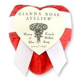 Gianna Rose Heart Soap in Scarlet Tissue 4oz bar
