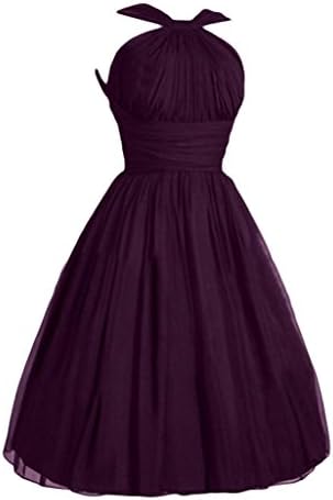Victoria Dress Fashion A-Line Short Chiffon Pageant Bridesmaid Dresses for Girls-2-Grape