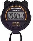 ACCUSPLIT Pro Survivor - S3CL Stopwatch, Cum or Lap Split, Extra Large Display