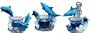 Dolphin Candle Holder with Glass Candle (1-pc Random) 4"