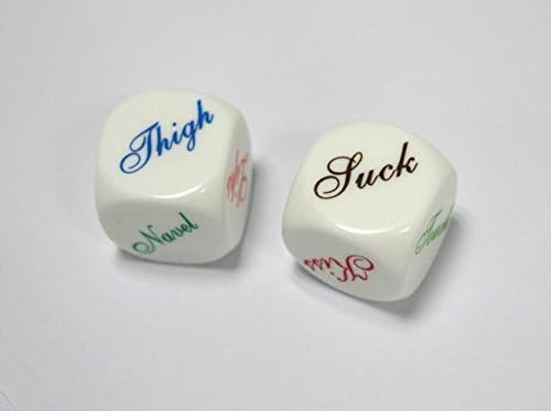 GtMALL Couple Dice Game Toy- Bachelor Party- Fun Sweethearts Gift (Set of 2)