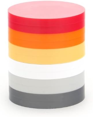 Alea Tools 2-Inch Magnetic Status Markers - Red / White - 12-Pack