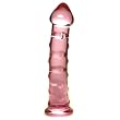 Deluxe Pink Acrylic Glass G-Spot Dildo