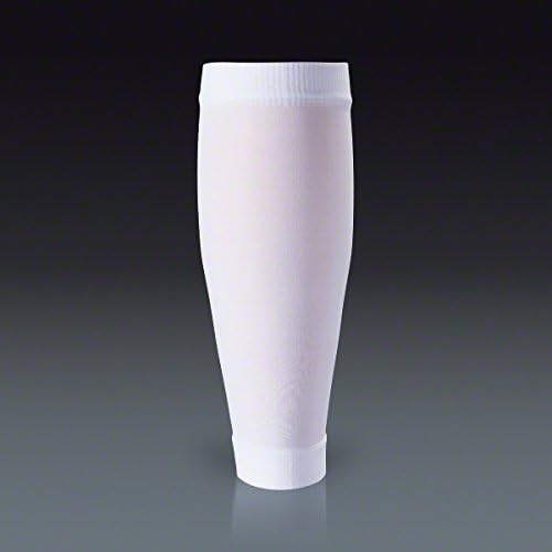 SUPPORT Professional Soccer Shinguard Sleeves White (Large)