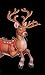 Dashing Reindeer Translucent Window Decorations