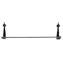 Acorn Early American Spear 18" Towel Bar, 19-1/2" W x 3" D, Antique Pewter (shown in Black Iron)