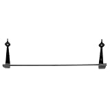 Acorn Early American Spear 18 Towel Bar, 19-1/2 W x 3 D, Antique Pewter (shown in Black Iron)