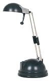 Black Halogen Task, Desk, Work Lamp. Extendable and Super Bright! - G4