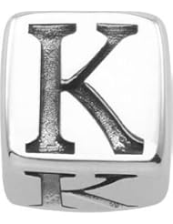 Persona Sterling Silver Sterling Silver Initial "K" Charm fits Pandora, Troll & Chamilia European Charm Bracelets