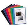 Oxford 55813 Clear Front Report Covers with Leatherette Back, Assorted Colors, 25/box