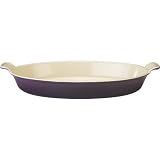 Le Creuset Enameled Cast-Iron 14-1 4-Inch Oval Au Gratin, Cassis by 