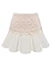 FACE N FACE Women's Cotton Summer High Waist Casual Ruffles Chiffon Lace Short Skirts