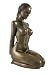 Bronzed Nude Female Artfully Posing