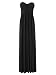 FourFlavor Elegantes Abendkleid lang, schwarz