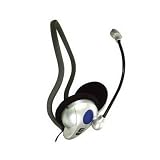 Ergonomic Stereo Behind-the-Head/Behind-the-Neck PC/Computer Headset (Headphones & Microphone)
