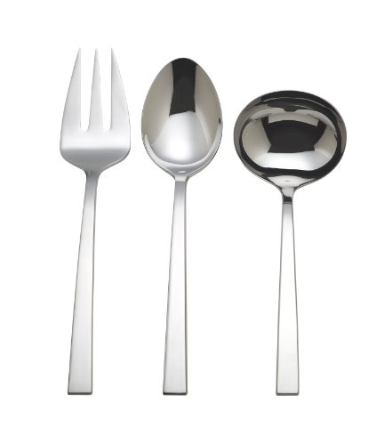 Reed & Barton Silver Ridge 3-Piece Stainless Steel Serve Set-reed and barton stainless