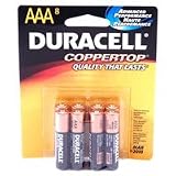 Duracell 04261 Coppertop AAA Battery, 8 Pack