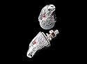 Chrome Eagle Head Nuts for Japanese/Harley-Davidson Motorcycles, Sold in Pairs - M6 Size