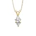 0.75 ct. G - SI3 EGL Certified Marquise Cut Diamond Solitaire Pendant with Chain