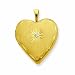 14k 20mm Diamond Set Cross Heart Locket