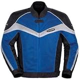 Tourmaster INTAKE AIR 2 MOTORCYCLE JACKET BLUE SILVER by Tourmaster