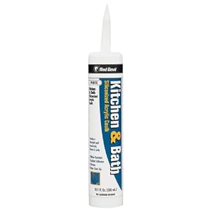 Red Devil 406 Kitchen and Bath Caulk Siliconized Acrylic White 10.1-Ounce by Red Devil