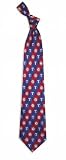 Texas Rangers Print Silk Necktie - Pattern 1 - N/A