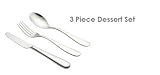 Alessi 3 Piece Dessert Cutlery Set Nuovo Milano Design Ettore Sottsass