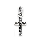 Gothic ,Cross, Pendant,3.0"h X 1.25"w.sterling Silver