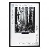 31%2BOeE06ShL. SL160  Dax Mfg Black Wood Poster Frame W/Plastic Window, Wide Profile, 24 X 36
