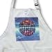 Perkins Designs Surreal - Mirror Ball reflecting mirror disco ball dances in the atmosphere above Earth - Aprons