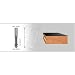 Amana 1/2 Cutting Diameter x 1 Cutting Length x 1/2 Shank 2 Flute Flush Trim V Groove Router Bit w/ Ball Bearing Guide - 47162