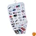 Household Essentials 80-Pocket Hanging Jewelry and Accessories Organizer, White Vinyl