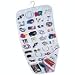 Household Essentials 80-Pocket Hanging Jewelry and Accessories Organizer, White Vinyl