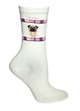 American Kennel Club (AKC) PUG Fawn Socks (Adult Size)