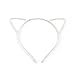 Angelakerry Cat Ear Girl Metal Black Headband Simple Fashion DIY Wholesale