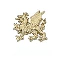 9ct Yellow Gold Welsh Dragon Tietack