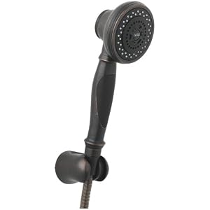 Delta Faucet 54513-RB Three-Function Wall-Mount Hand Shower, Venetian Bronze