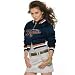 Touch by Alyssa Milano Detroit Tigers Ladies Navy Blue Classic Satin Full Zip Cropped Jacket