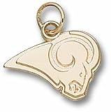 St. Louis Rams &acute; Ram Logo &acute; 1 / 2 &acute; Charm - 14KT Gold Jewelry - B0000DZEPU