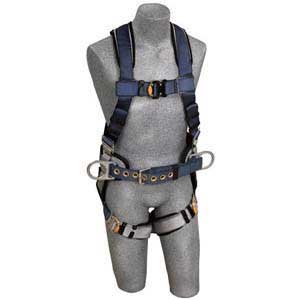 DBI/SALA 1108507 ExoFit Vest Style Construction Full Body Fall Protection Harness, XLarge Size, Back and Side D-Rings, Hip Pad & belt with Quick-Connect Buckles